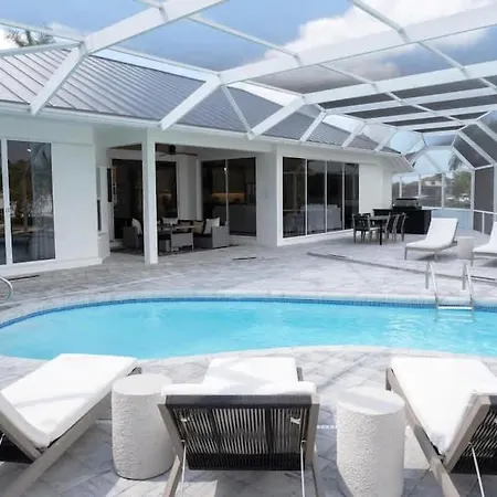 Marco Island Waterfront Escape With Pool Villa
